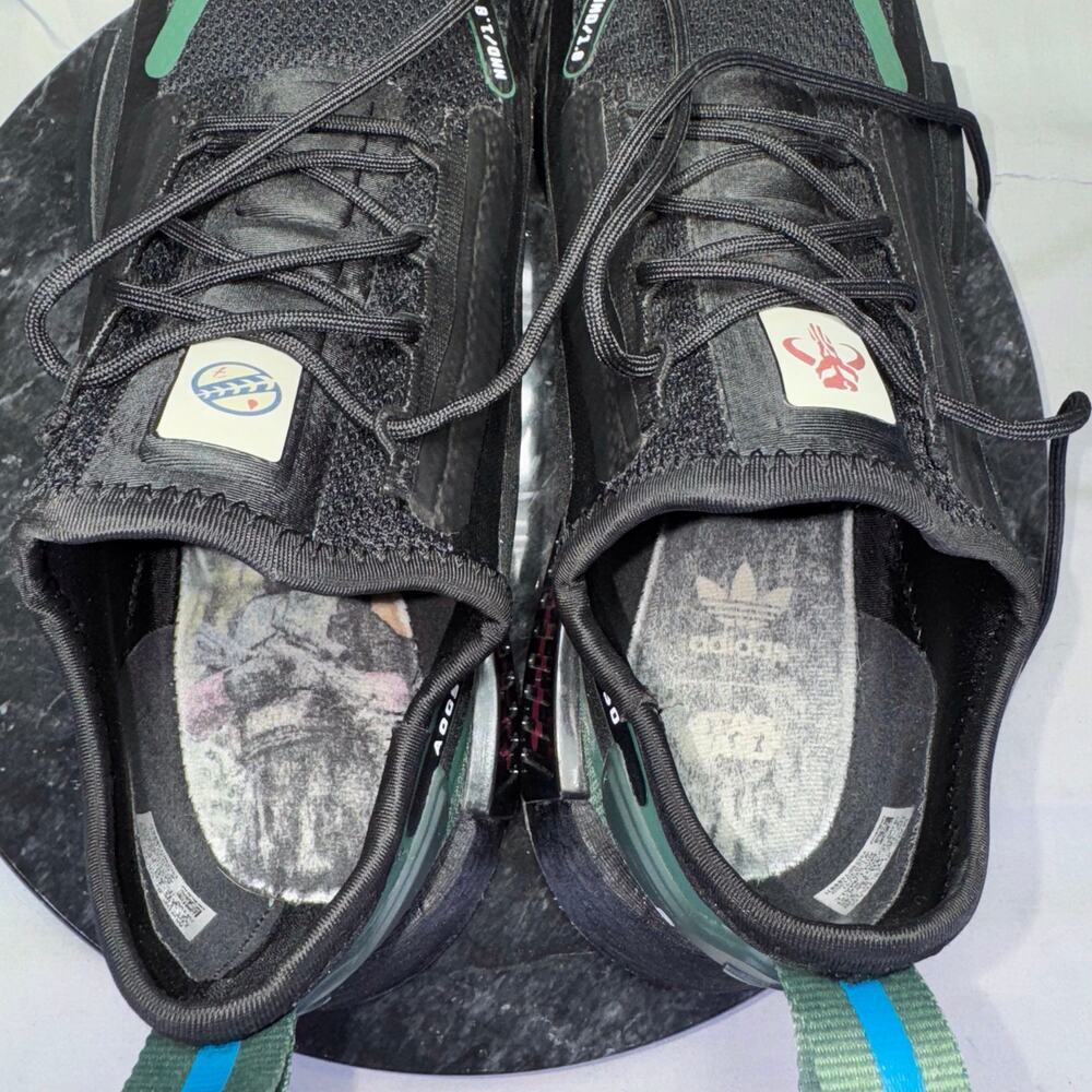 Adidas NMD R1 Star Wars Boba Fett‎ Athletic Sneaker Black/Green Men’s Size 7 US - Picture 6 of 8